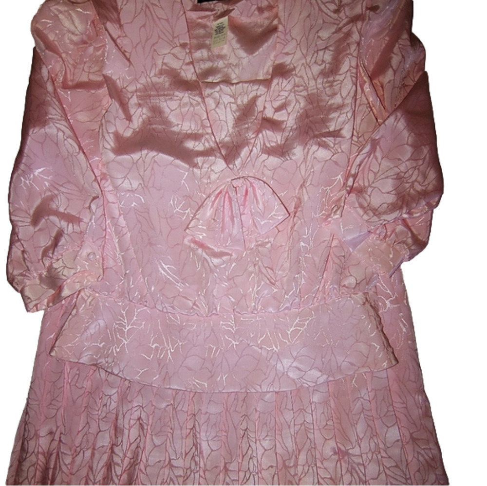 Vintage 80s Alexis Skirt Set Pink 11/12